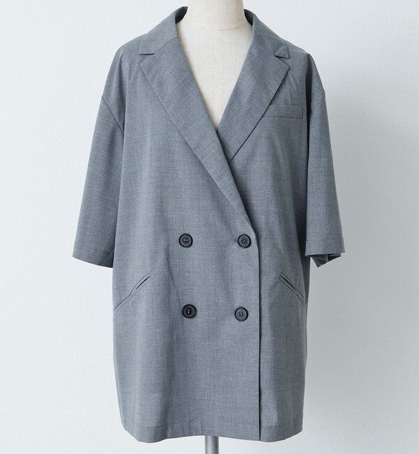  「【＠noricorico102】ハーフスリーブダブルデザインテーラードジャケット」|テーラードジャケット|