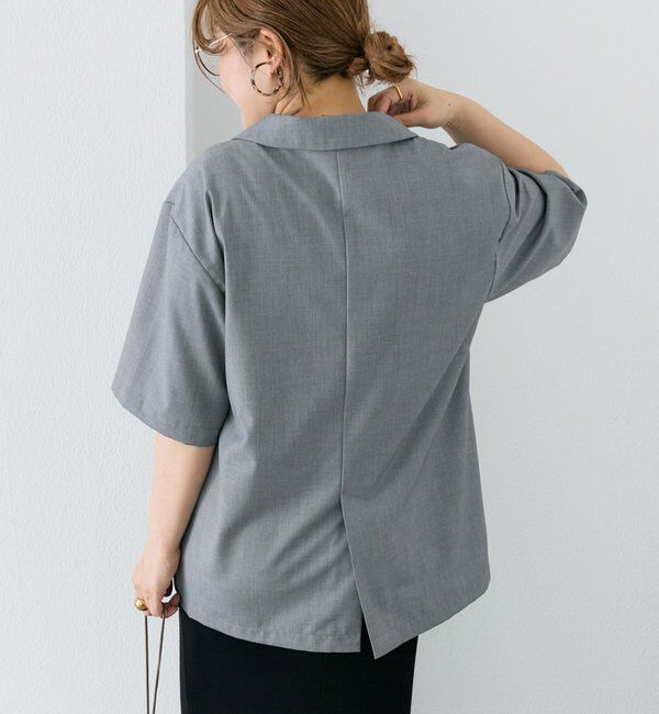  「【＠noricorico102】ハーフスリーブダブルデザインテーラードジャケット」|テーラードジャケット|