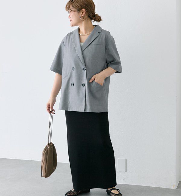  「【＠noricorico102】ハーフスリーブダブルデザインテーラードジャケット」|テーラードジャケット|