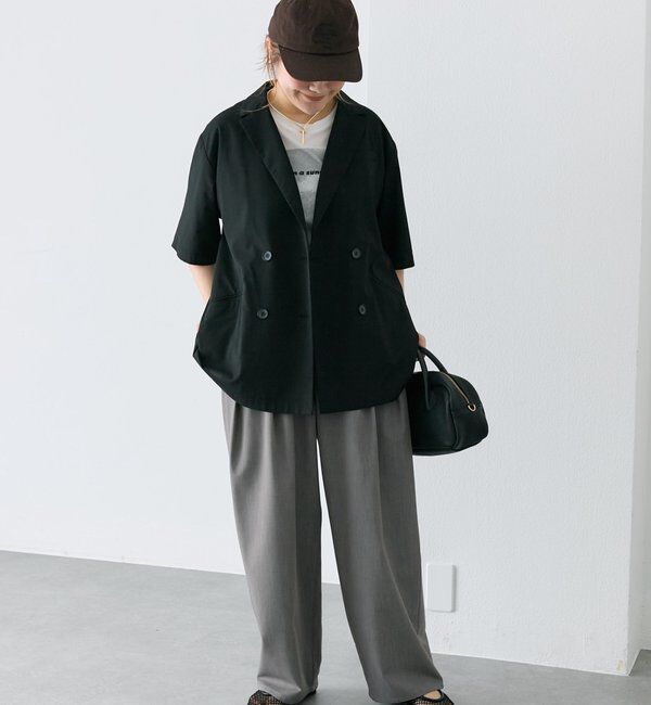  「【＠noricorico102】ハーフスリーブダブルデザインテーラードジャケット」|テーラードジャケット|