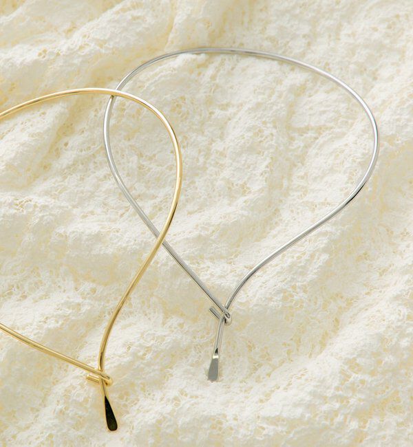  「【＠sein___000企画】フロントフックメタルチョーカー」|ネックレス|シルバー