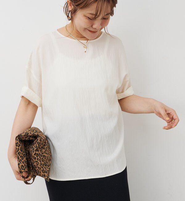  「【＠noricorico102企画/リバイバル】キレイ見え万能Tブラウス」|シャツ・ブラウス|