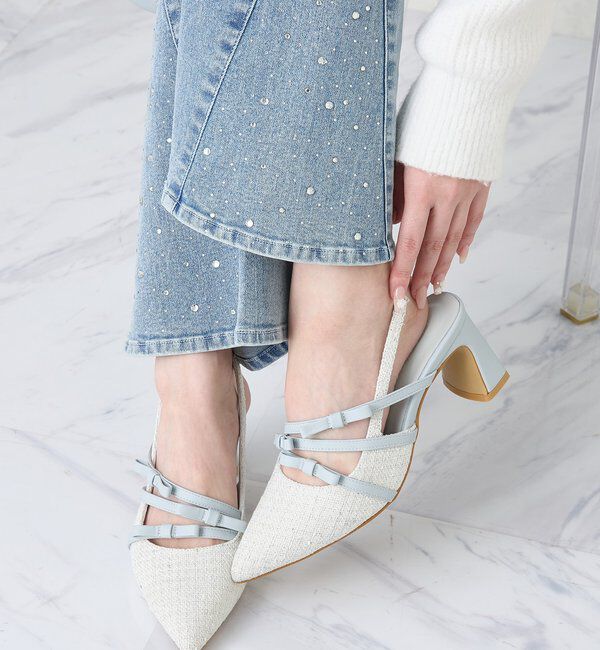  「リボンミュール/新色追加」|その他|サックスブルー