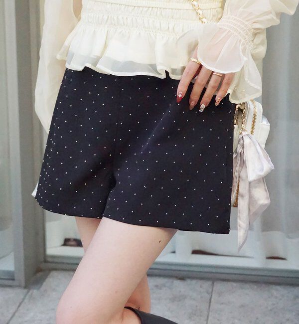  「ベルト付きショートパンツ」|その他|ブラック系その他
