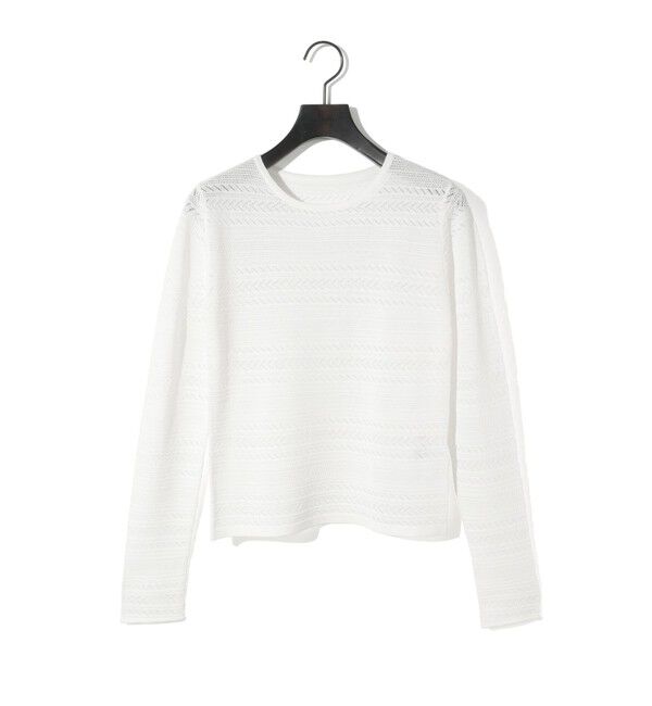 MIDIUMISOLID「MIDIUMISOLID for Ladies レース編みタイトプルオーバー」|ニット・セーター|