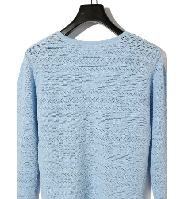 MIDIUMISOLID「MIDIUMISOLID for Ladies レース編みタイトプルオーバー」|ニット・セーター|