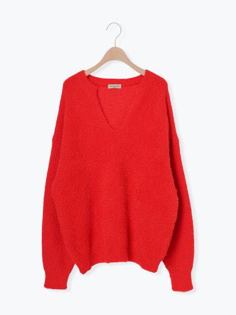 Samansa Mos2「◎シャギーキーネックニット」|ニット・セーター|