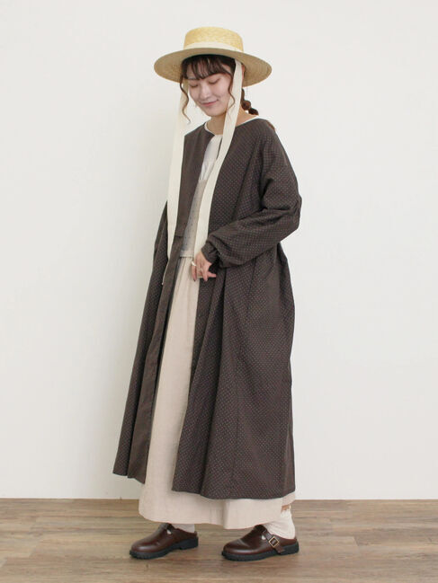 Samansa Mos2「【ゆべし&times;Samansa Mos2】切替2WAYワンピース」|ワンピース|ブラウン