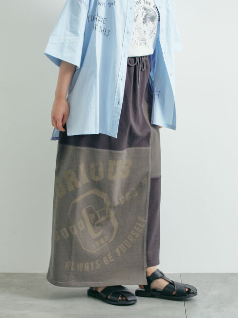 SM2「裏毛プリント配色アシメスカート」|スカート|