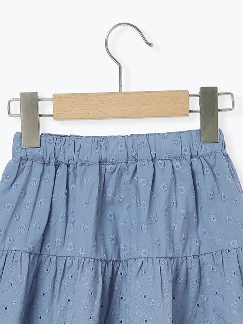 Samansa Mos2 Lagom「レース切替えティアードスカート」|スカート|