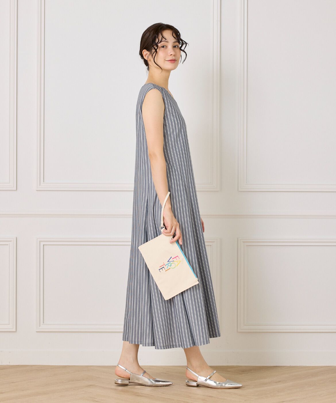 FAVORITE SUKINAMONO「《RAINBOW COLLECTION》刺繍ロゴキャンバスポーチ」|ポーチ|