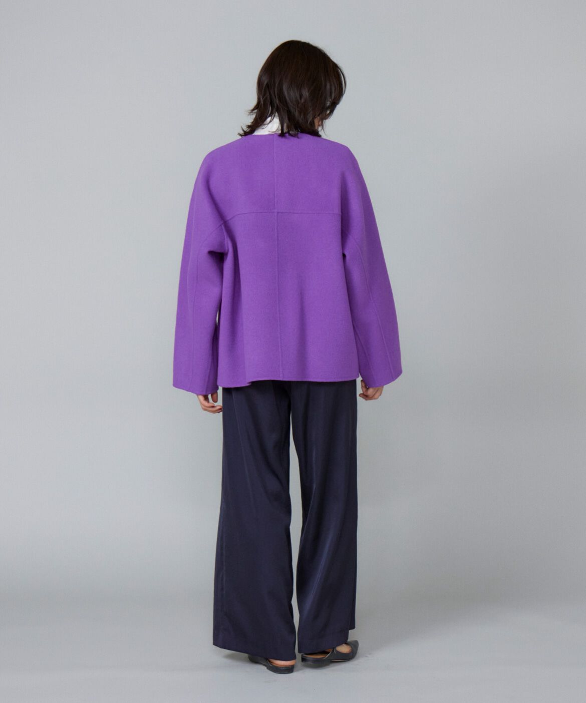 Le Souk「《大きいサイズ》クルーネックリバーコート」|ピーコート|