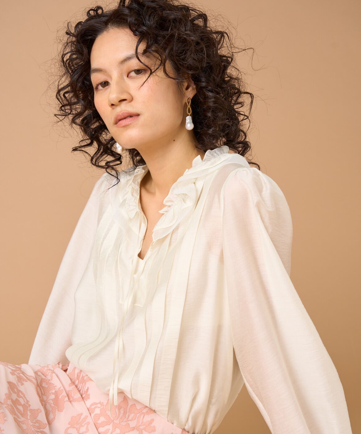 la veille by SUPERIOR CLOSET「フリルブラウス」|シャツ・ブラウス|