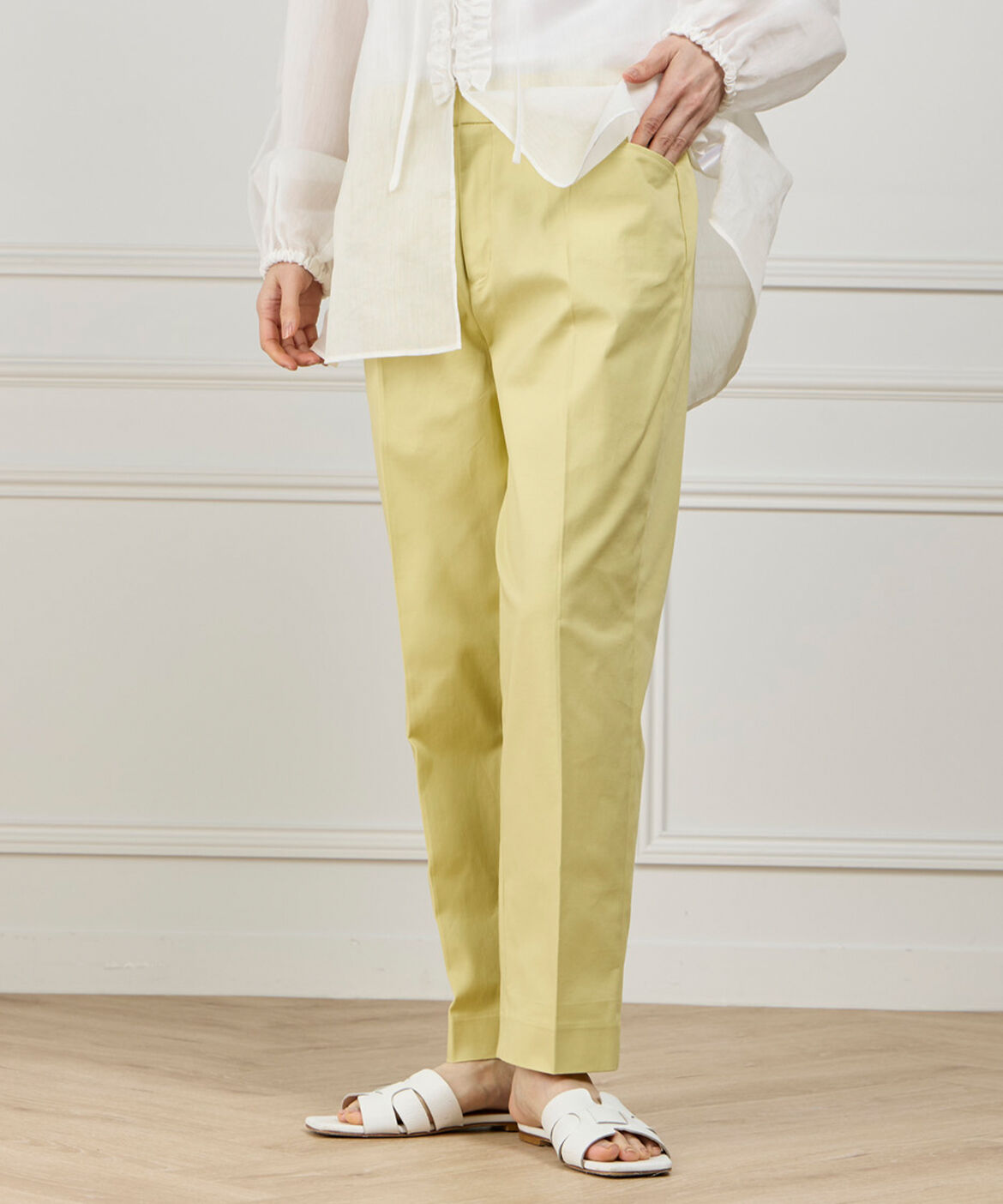 DAY by DAY it&rsquo;s international「ベーシックコットンパンツ《ギャバストレッチ》」|スラックス|