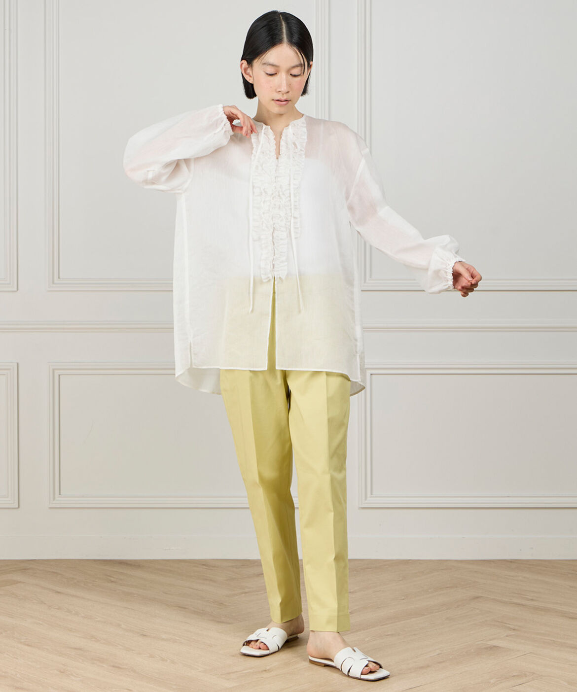 DAY by DAY it&rsquo;s international「ベーシックコットンパンツ《ギャバストレッチ》」|スラックス|