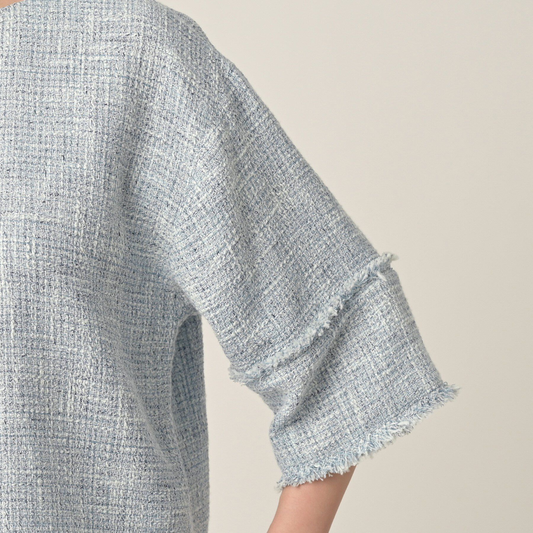 UNTITLED「【洗える】ツイードドルマンブラウス」|シャツ・ブラウス|