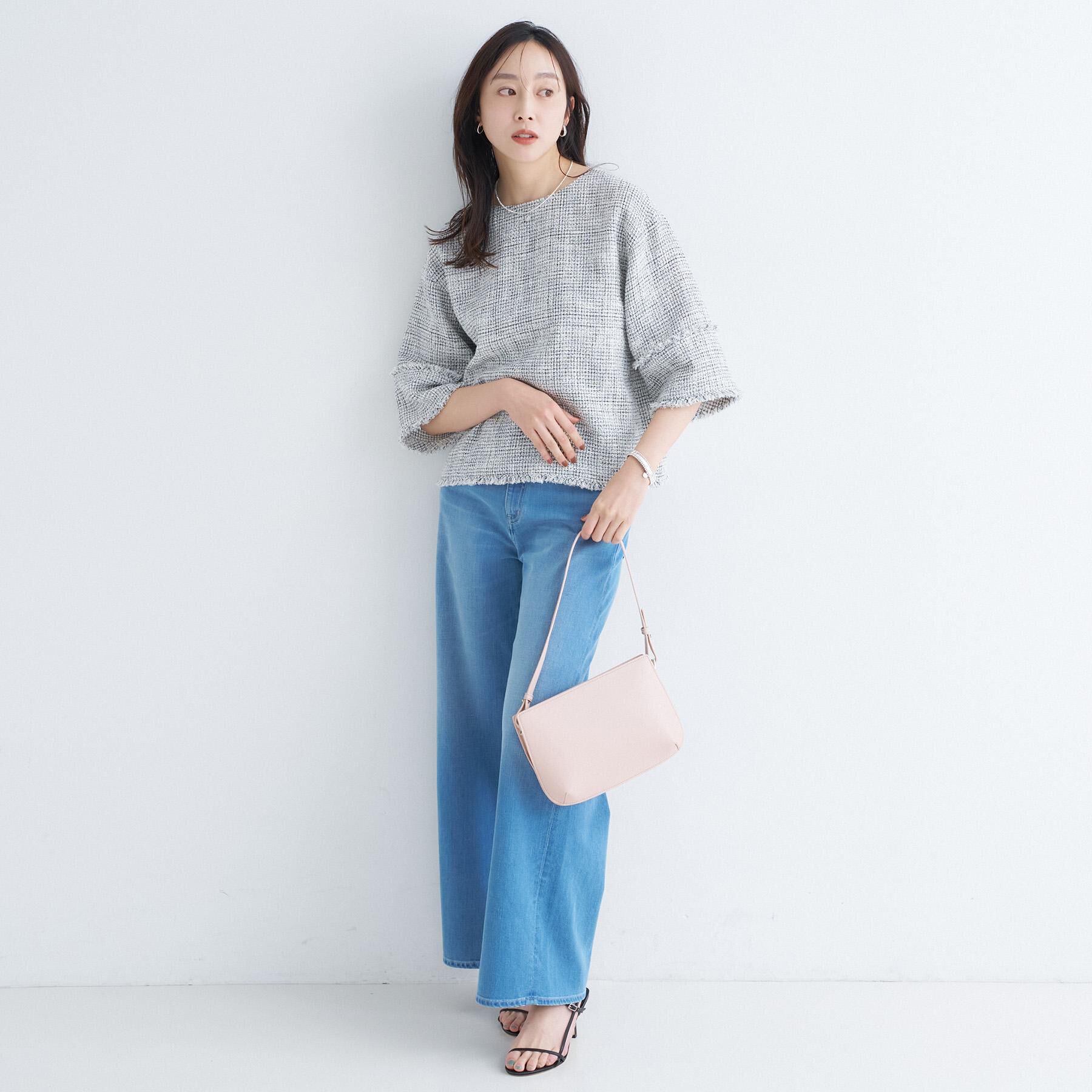 UNTITLED「【洗える】ツイードドルマンブラウス」|シャツ・ブラウス|