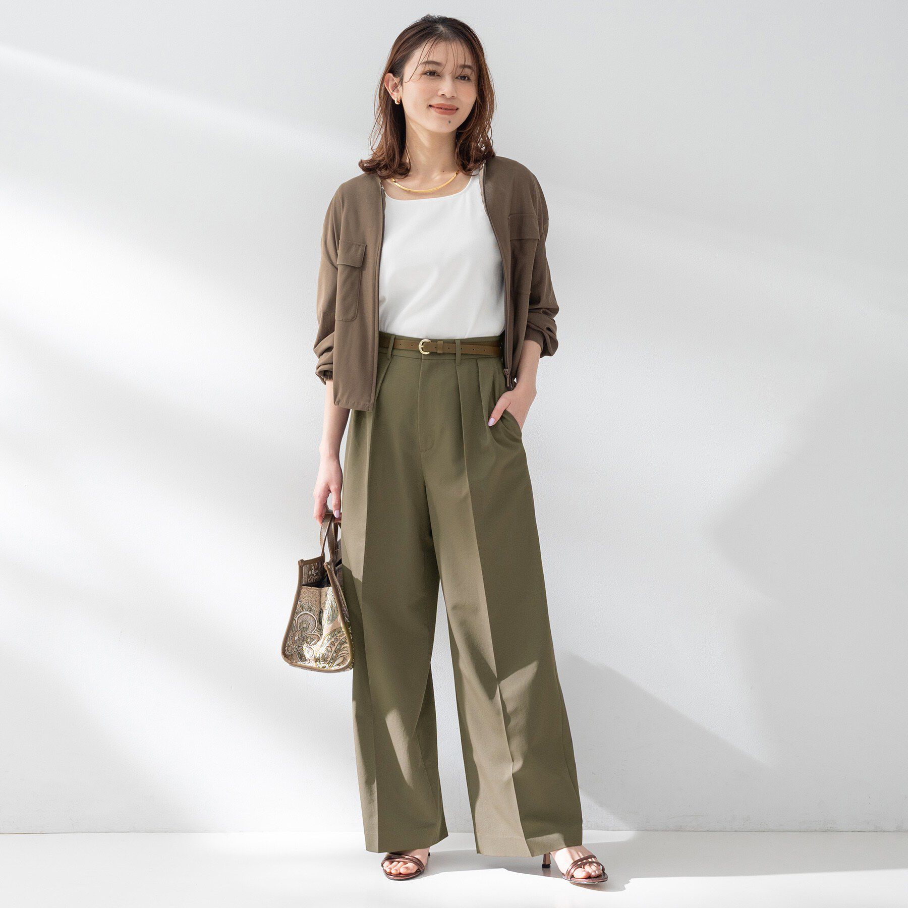 UNTITLED「【接触冷感/UVカット/遮熱/吸水速乾】クリーンワイドパンツ」|その他|