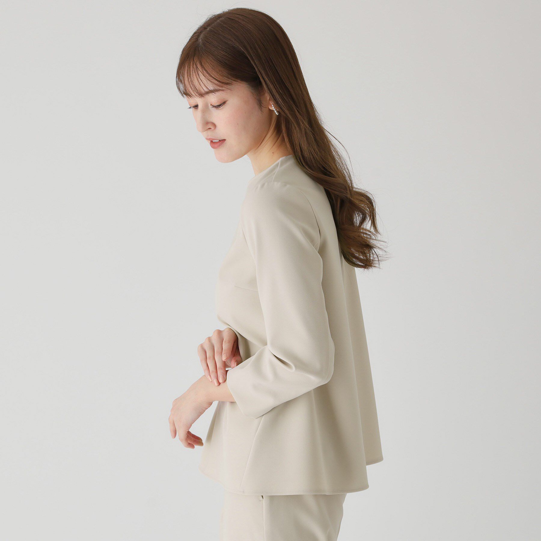 COUP DE CHANCE「【洗える／撥水加工】Aラインブラウス」|シャツ・ブラウス|