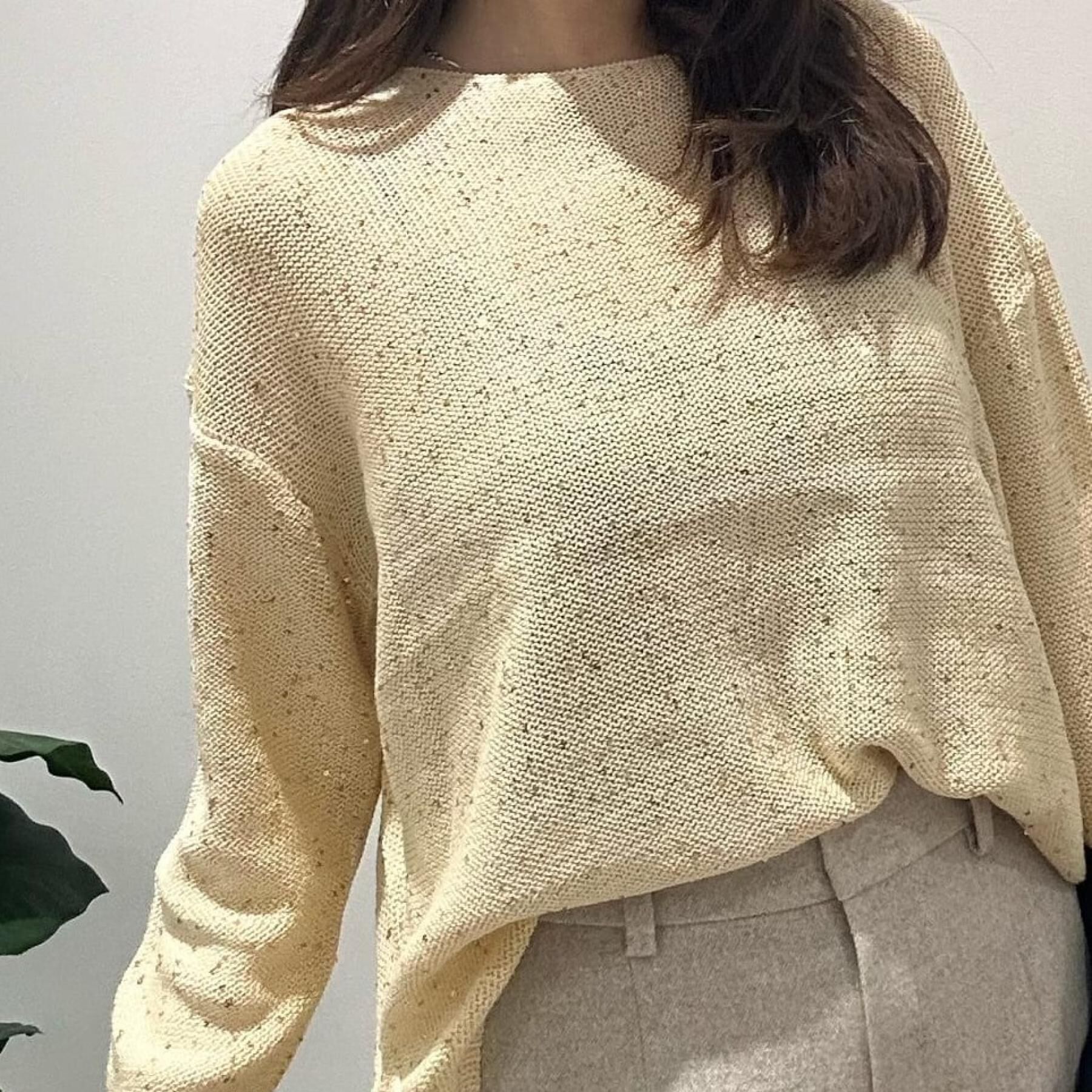 COUP DE CHANCE「【洗える】スパンコールニット」|ニット・セーター|