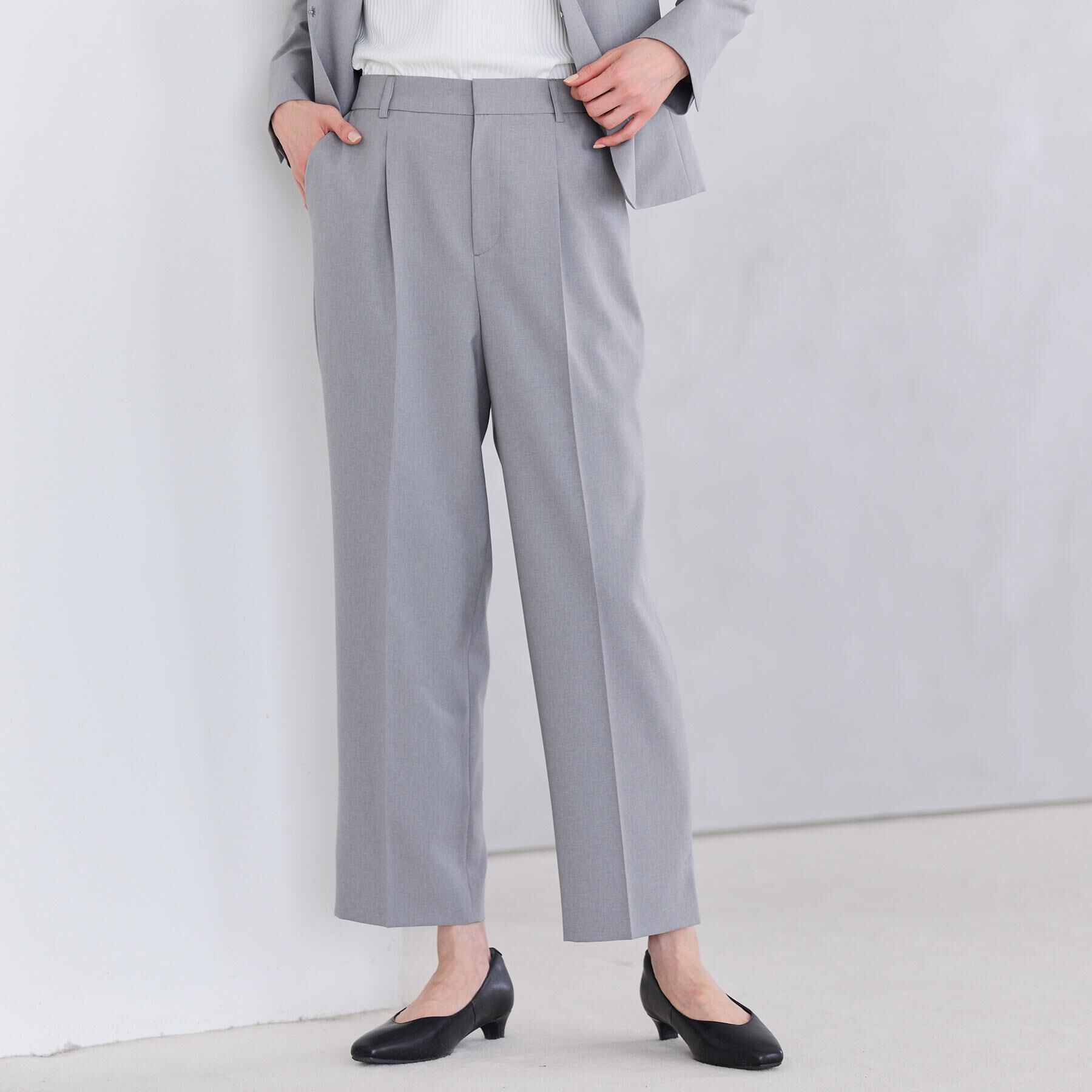 Reflect「【セットアップ可】スリット入りテーパードパンツ」|その他|グレー(012)