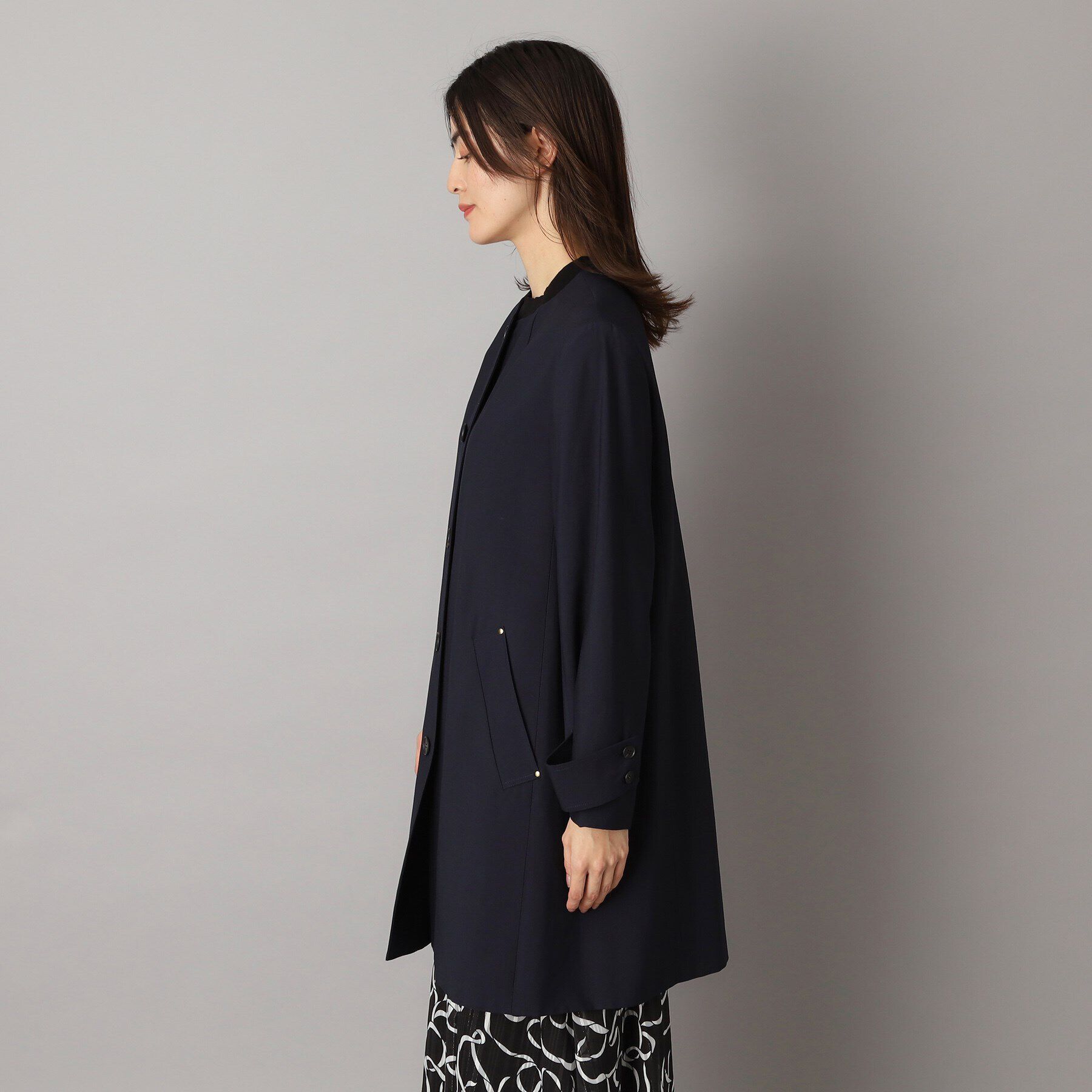 DRESSTERIOR「【セレモニー対応】ノーカラーコート」|ノーカラーコート|