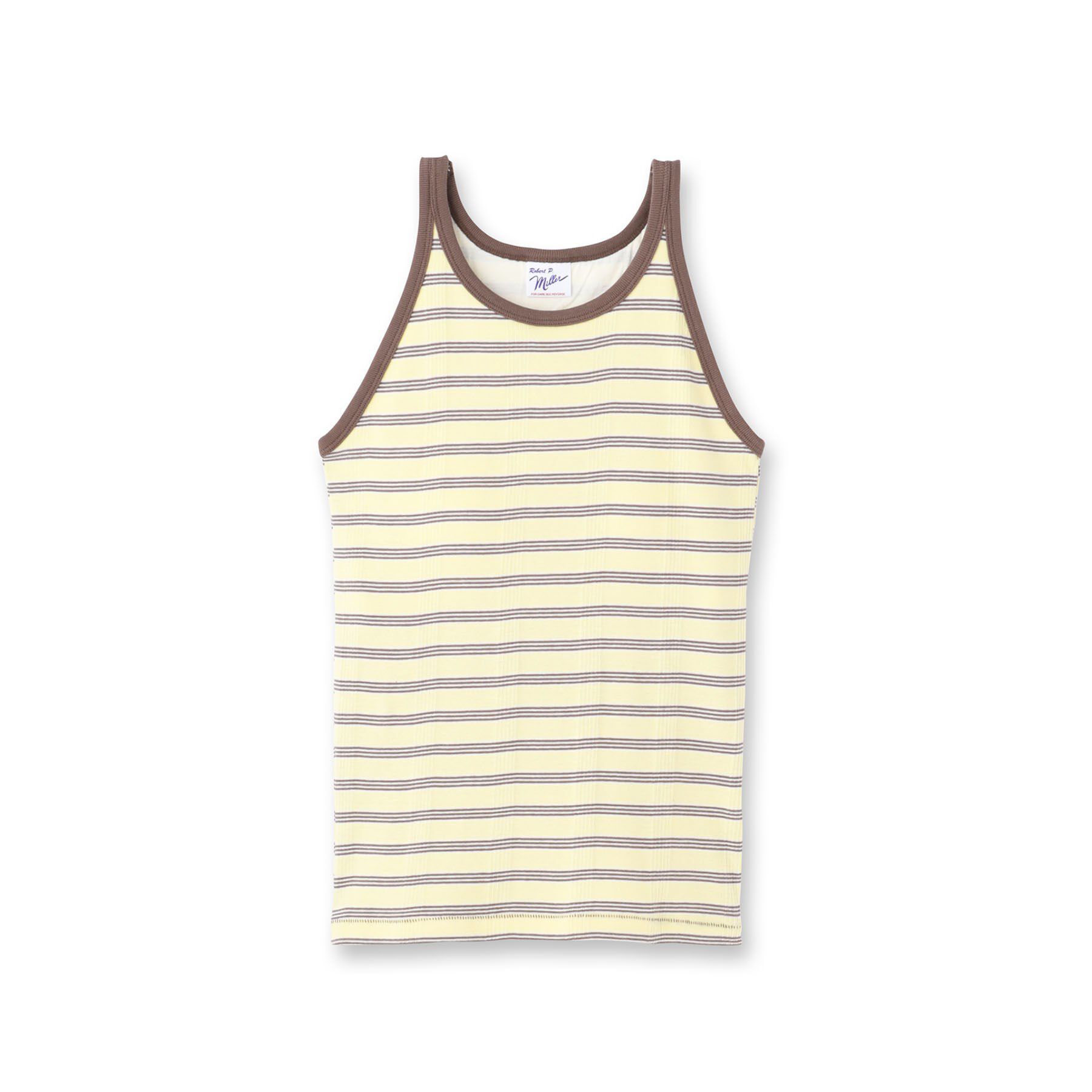 DRESSTERIOR「Robert．P．Miller（ロベルト・ピー・ミラー）Prib A／S タンクトップ」|キャミソール|ライトイエロー(33