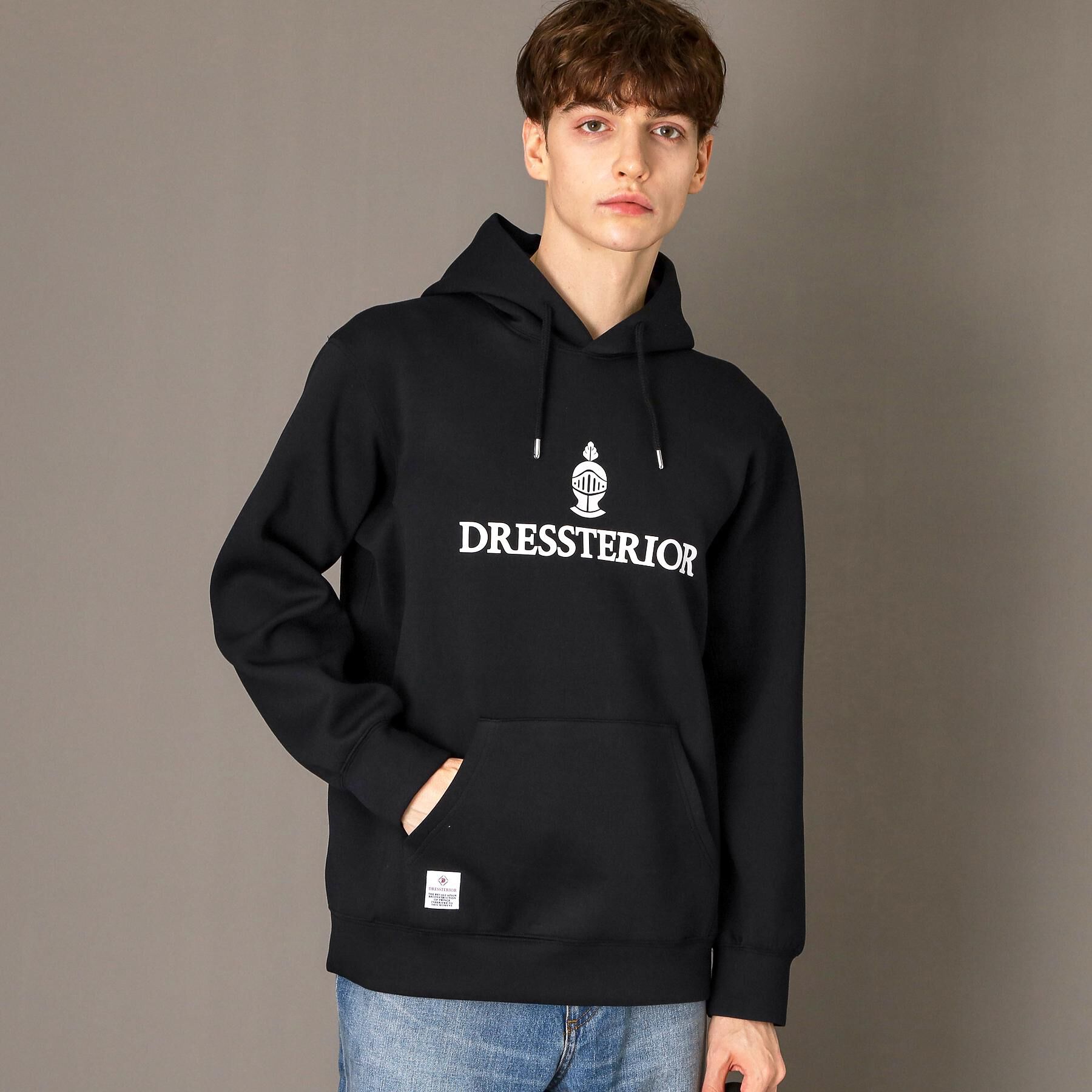 DRESSTERIOR「ストレッチポンチ フーディ」|パーカー|ブラック(019)