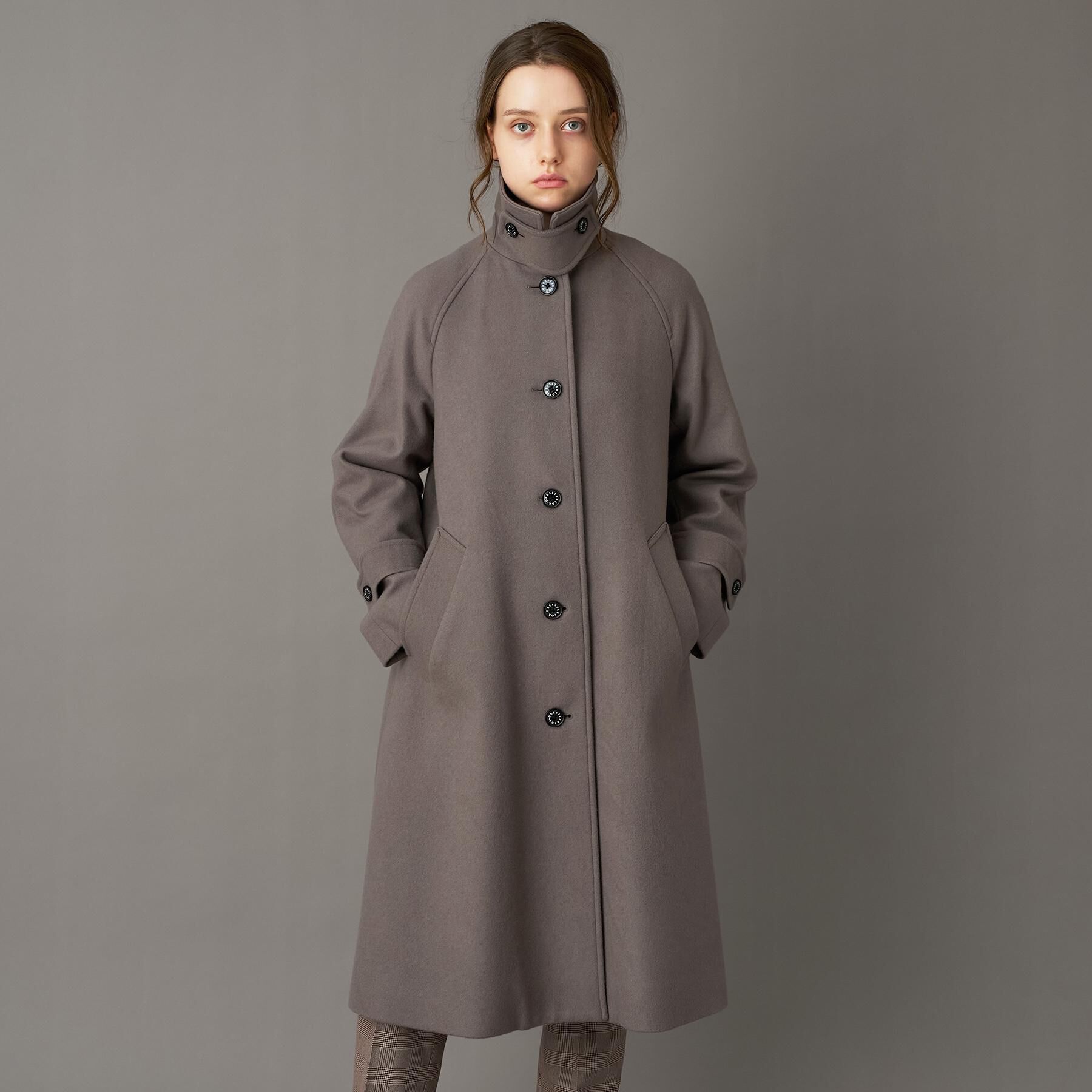 DRESSTERIOR「Super110sウールステンカラーコート」|ステンカラーコート|