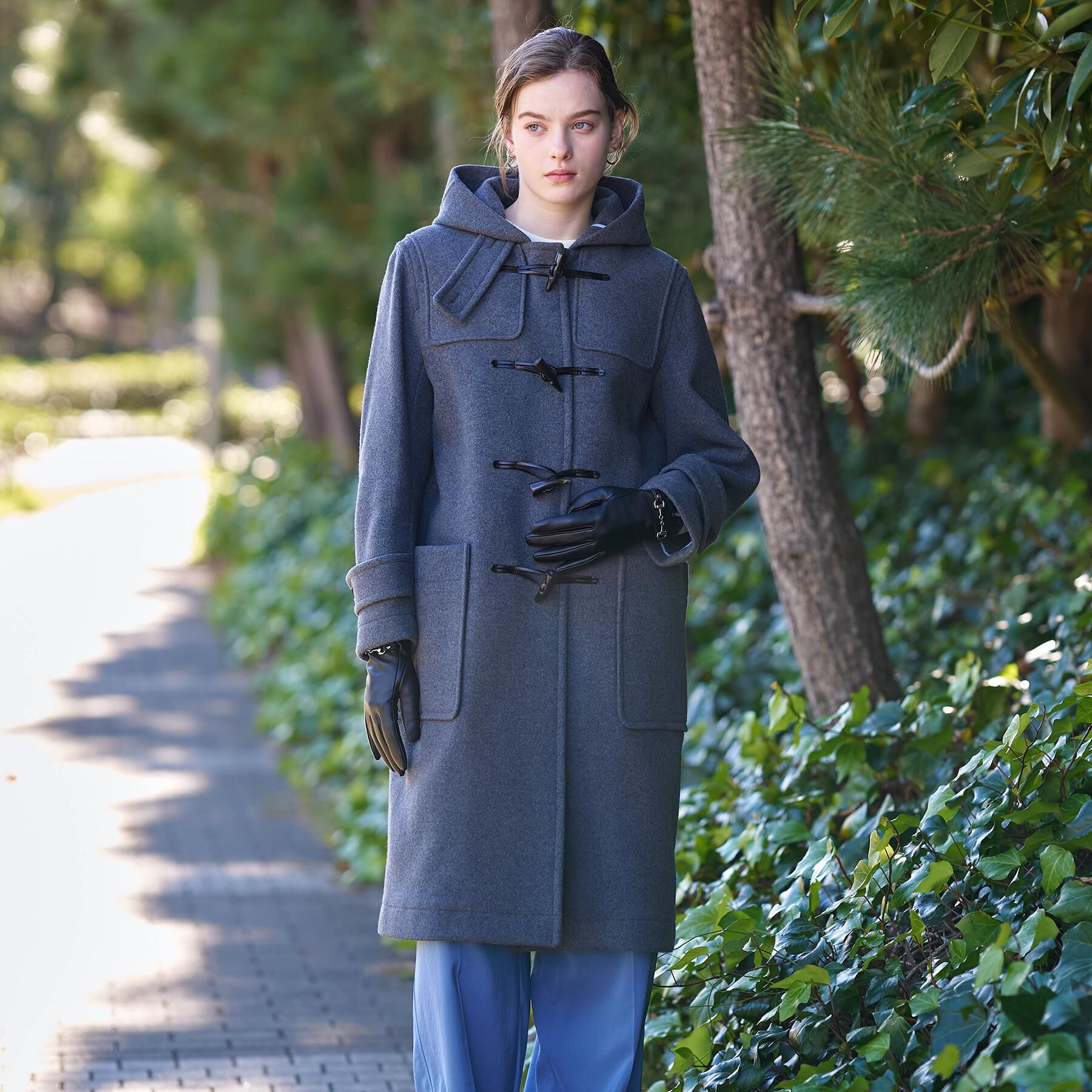 DRESSTERIOR「Superfineリサイクルメルトンダッフルコート」|ダッフルコート|