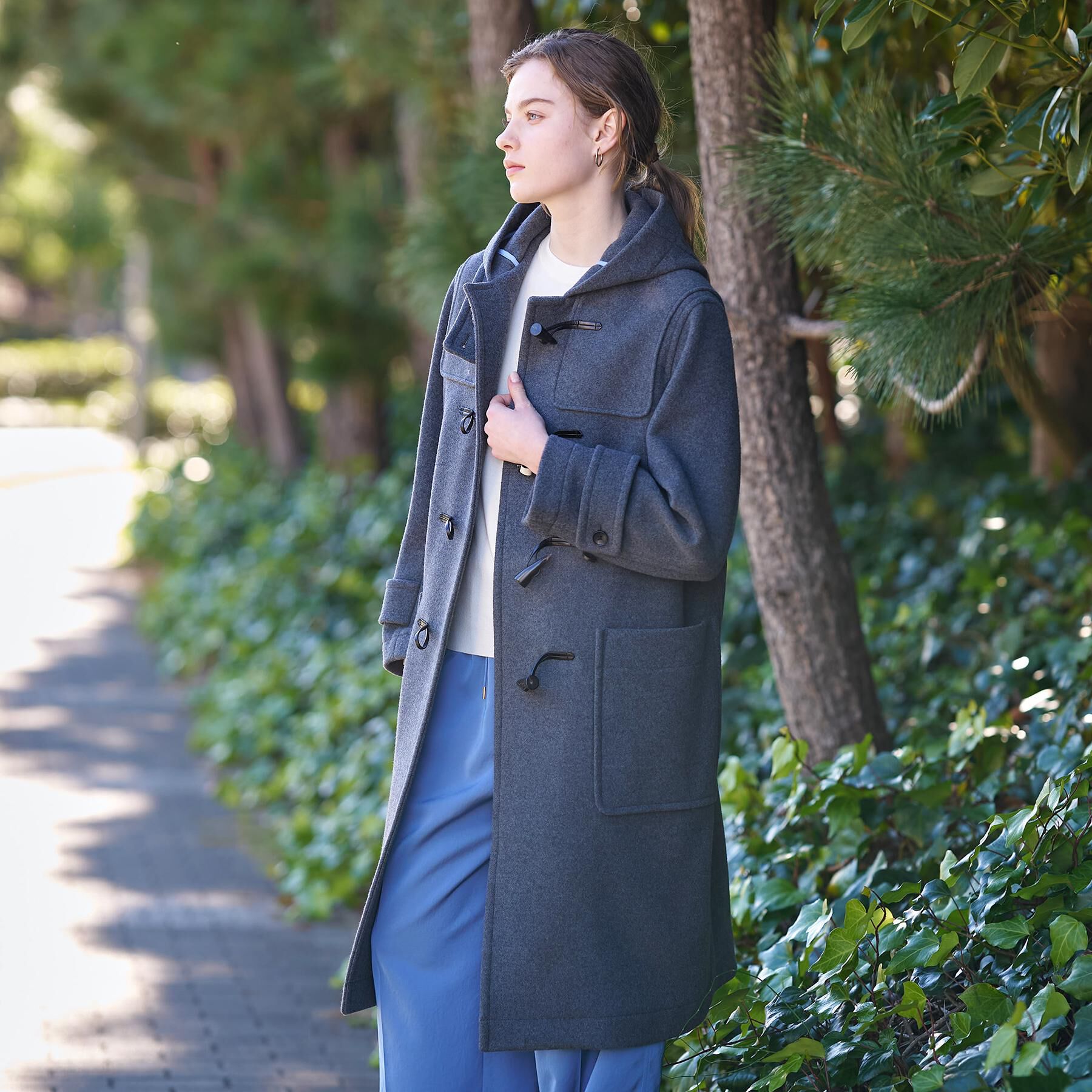 DRESSTERIOR「Superfineリサイクルメルトンダッフルコート」|ダッフルコート|