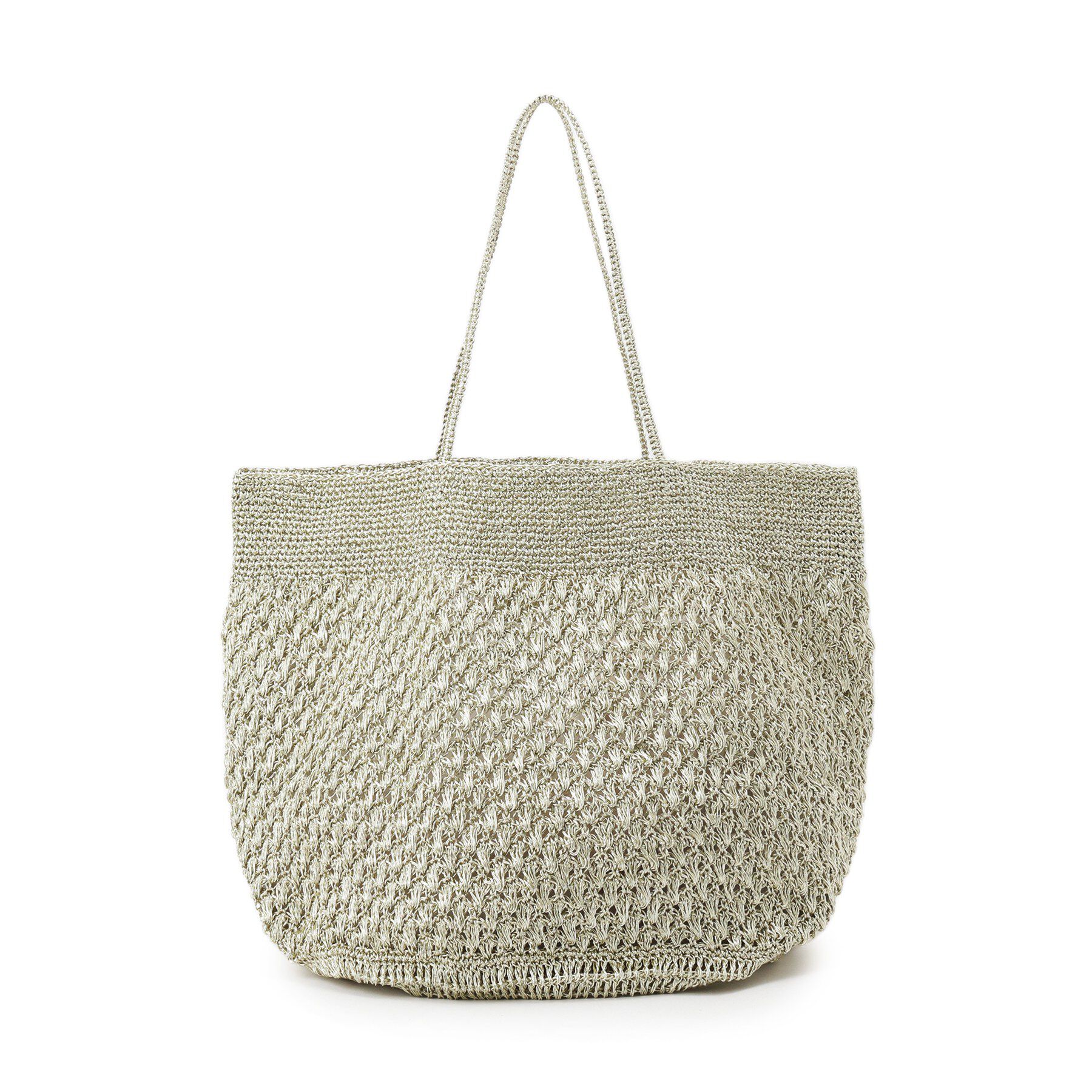 DRESSTERIOR「ne Quittez pas（ヌキテパ）METALLIC MACRAME BIG BAG」|トートバッグ|