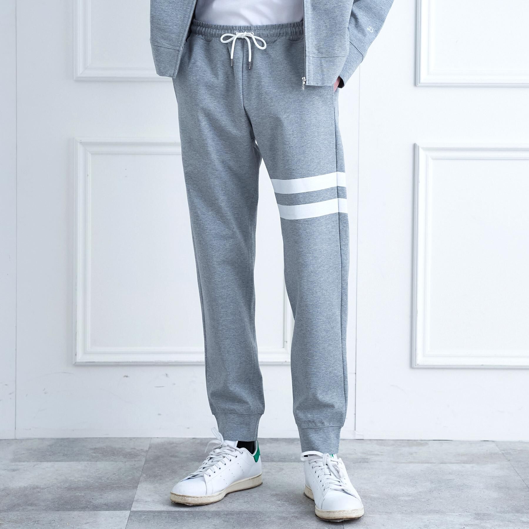 DRESSTERIOR「【接触冷感/セットアップ可/Safari5月号掲載/ウォッシャブル】ドライタッチ ハイカウントジョガ」|その他|グレー(012)