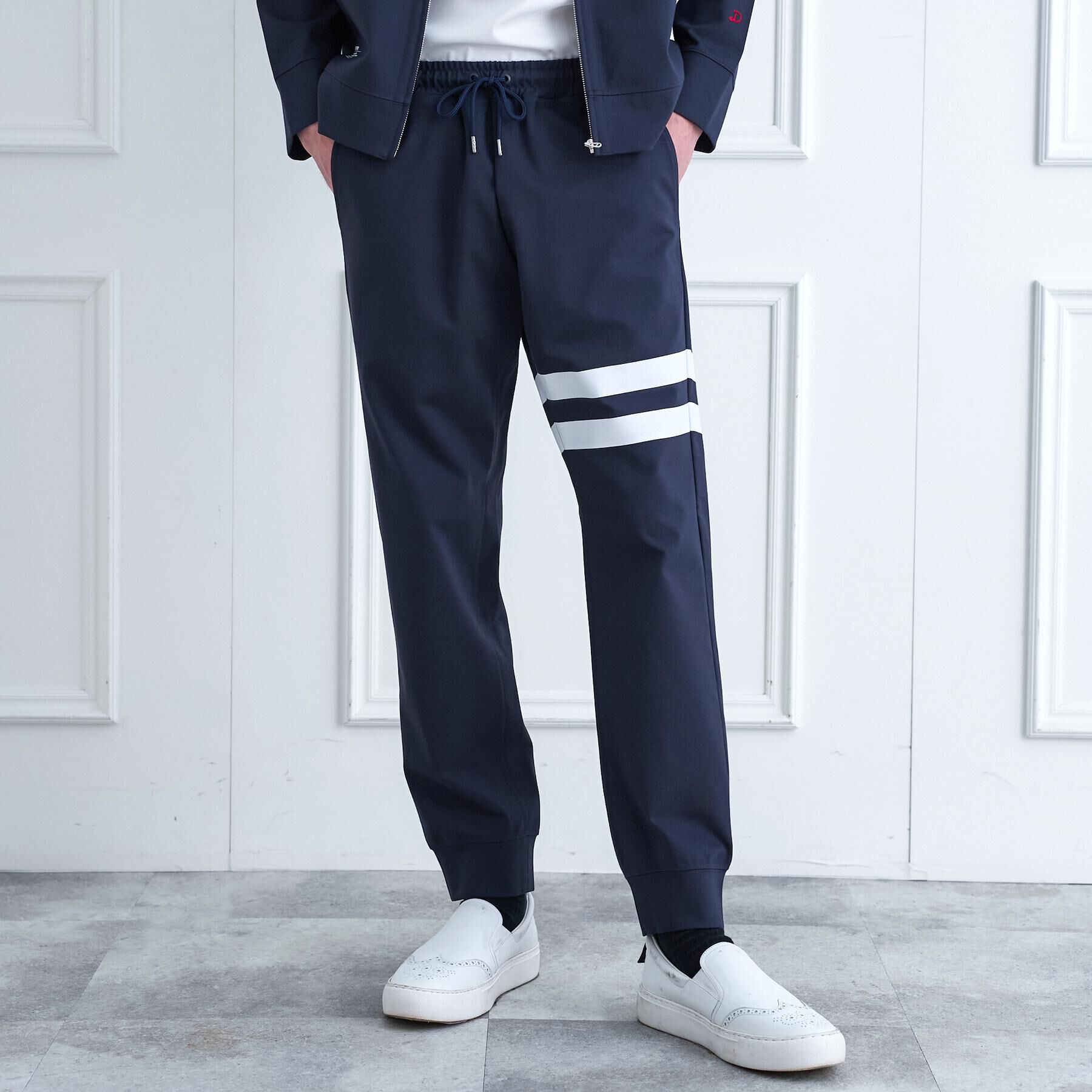 DRESSTERIOR「【接触冷感/セットアップ可/Safari5月号掲載/ウォッシャブル】ドライタッチ ハイカウントジョガ」|その他|ネイビー(094)