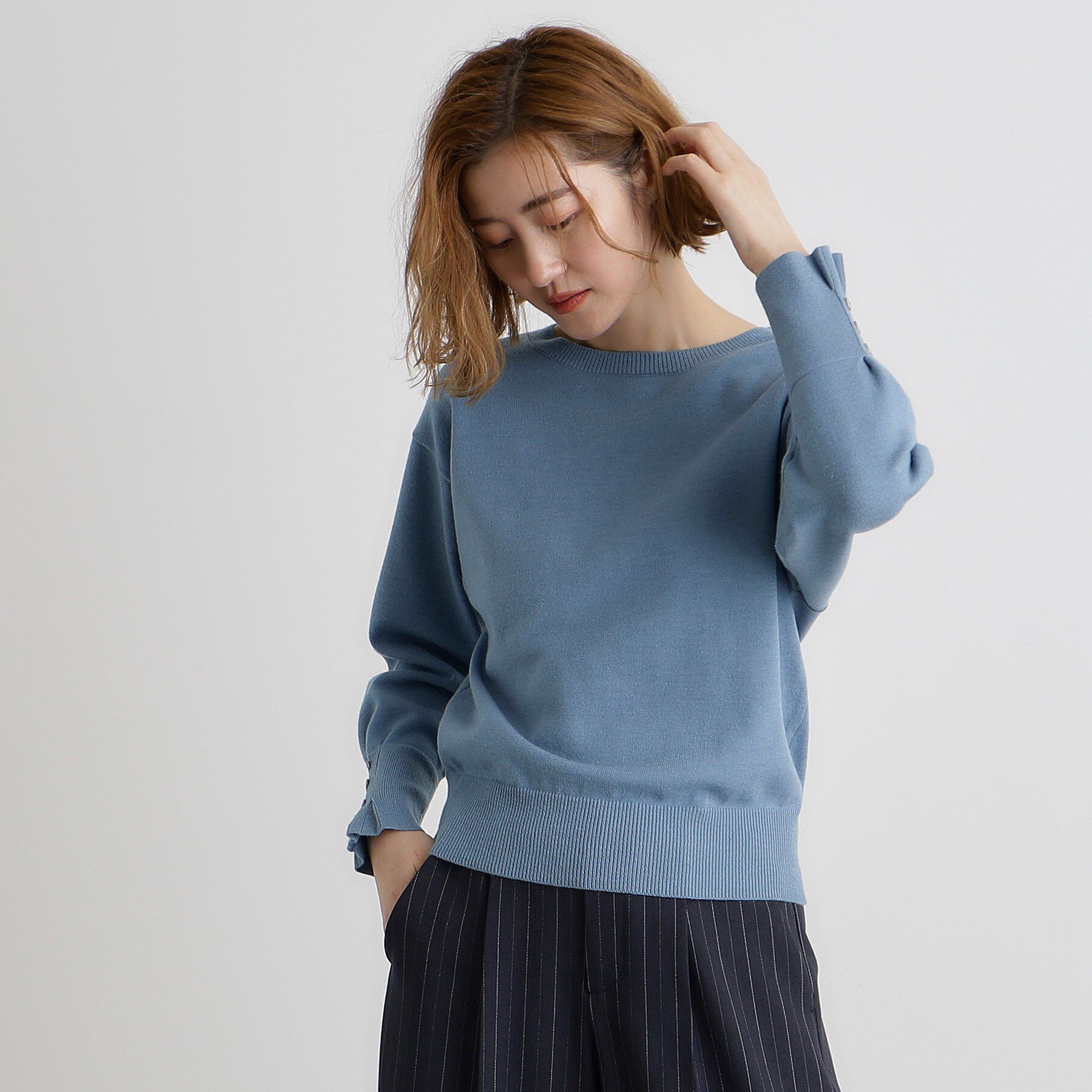 grove「タックスリーブニット」|ニット・セーター|