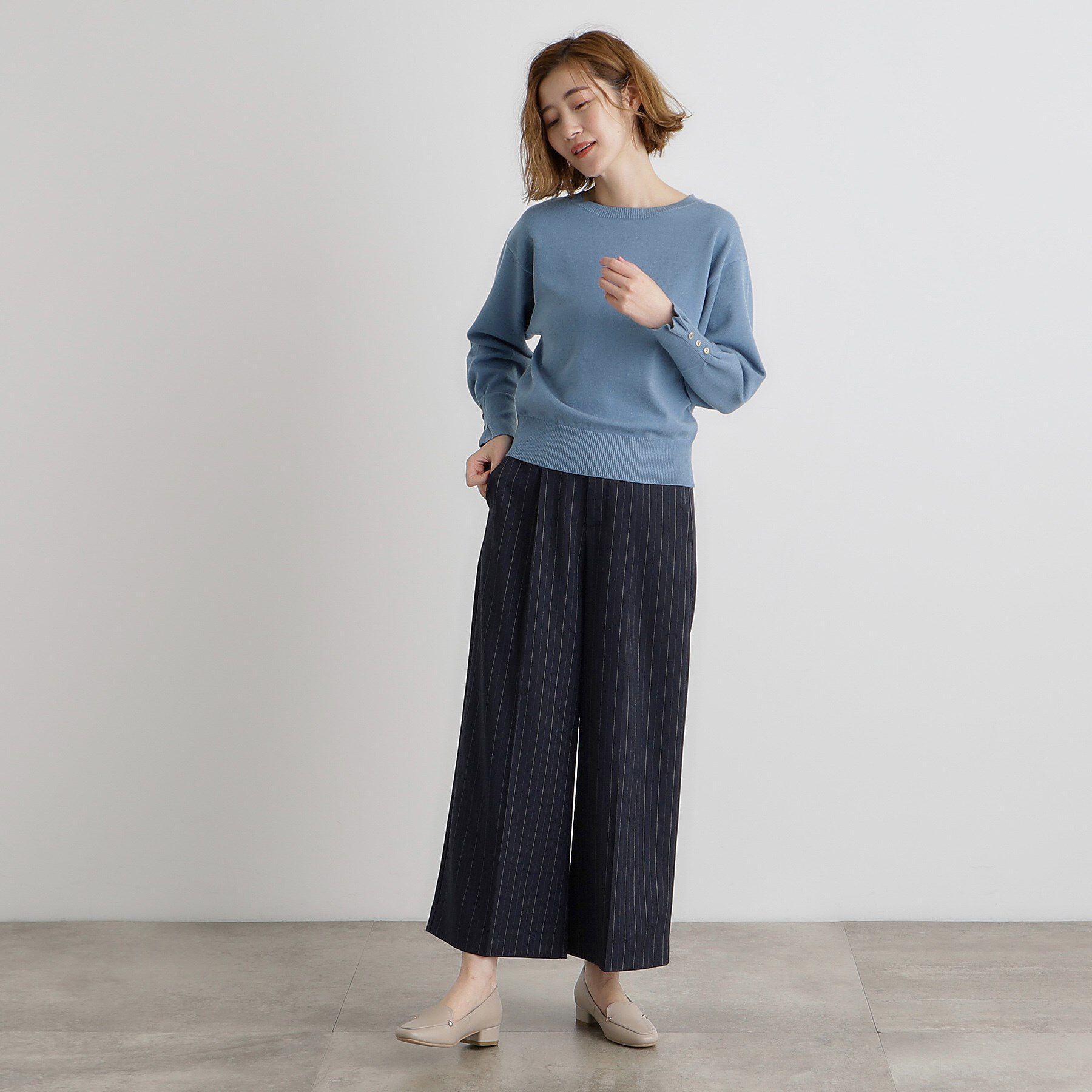 grove「タックスリーブニット」|ニット・セーター|