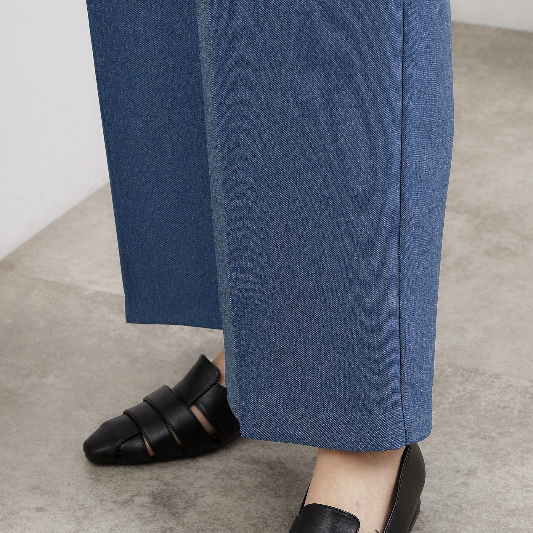 grove「デニムライク ワイドストレートパンツ」|その他|