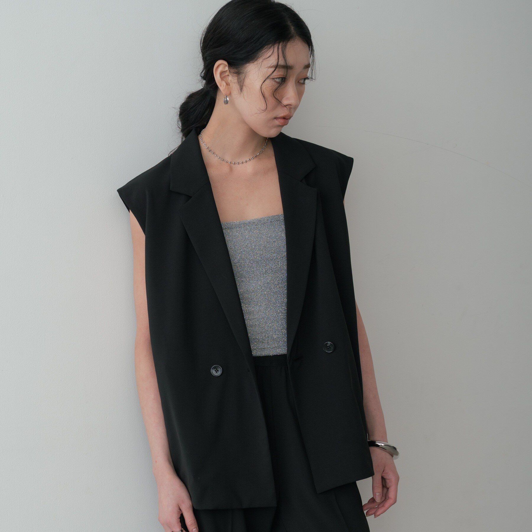 GALLEST「Comfy SET UP｜ベルテッドジレ【セットアップ対応／通勤／カセット服／接触冷感／UVカット】」|ベスト・ジレ|