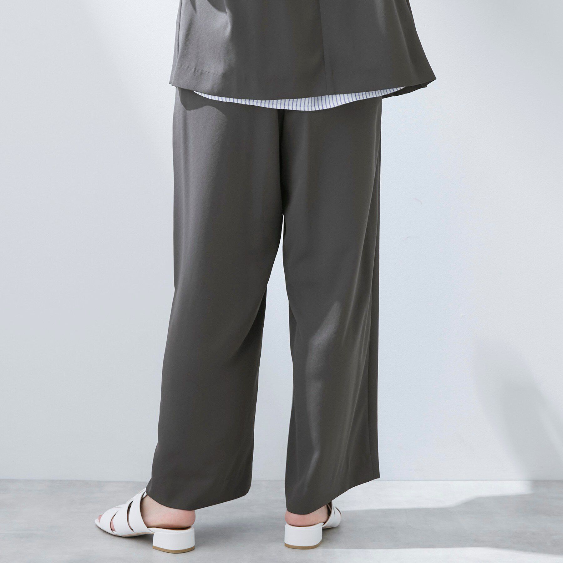 INDIVI「【さらに軽く軽快！／着る日傘】イージーワイドパンツ」|その他|