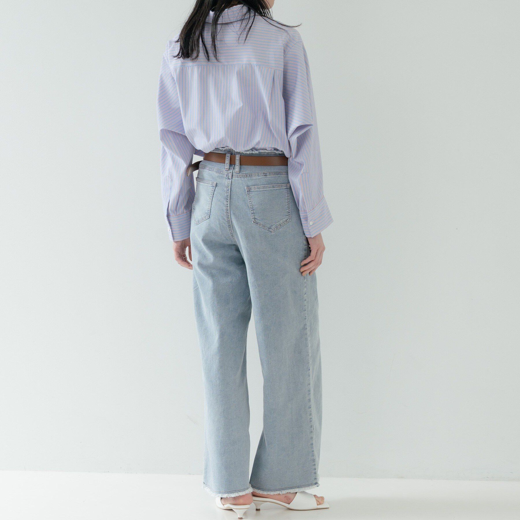 GALLEST「ハイウエストカットオフデニム」|デニム|