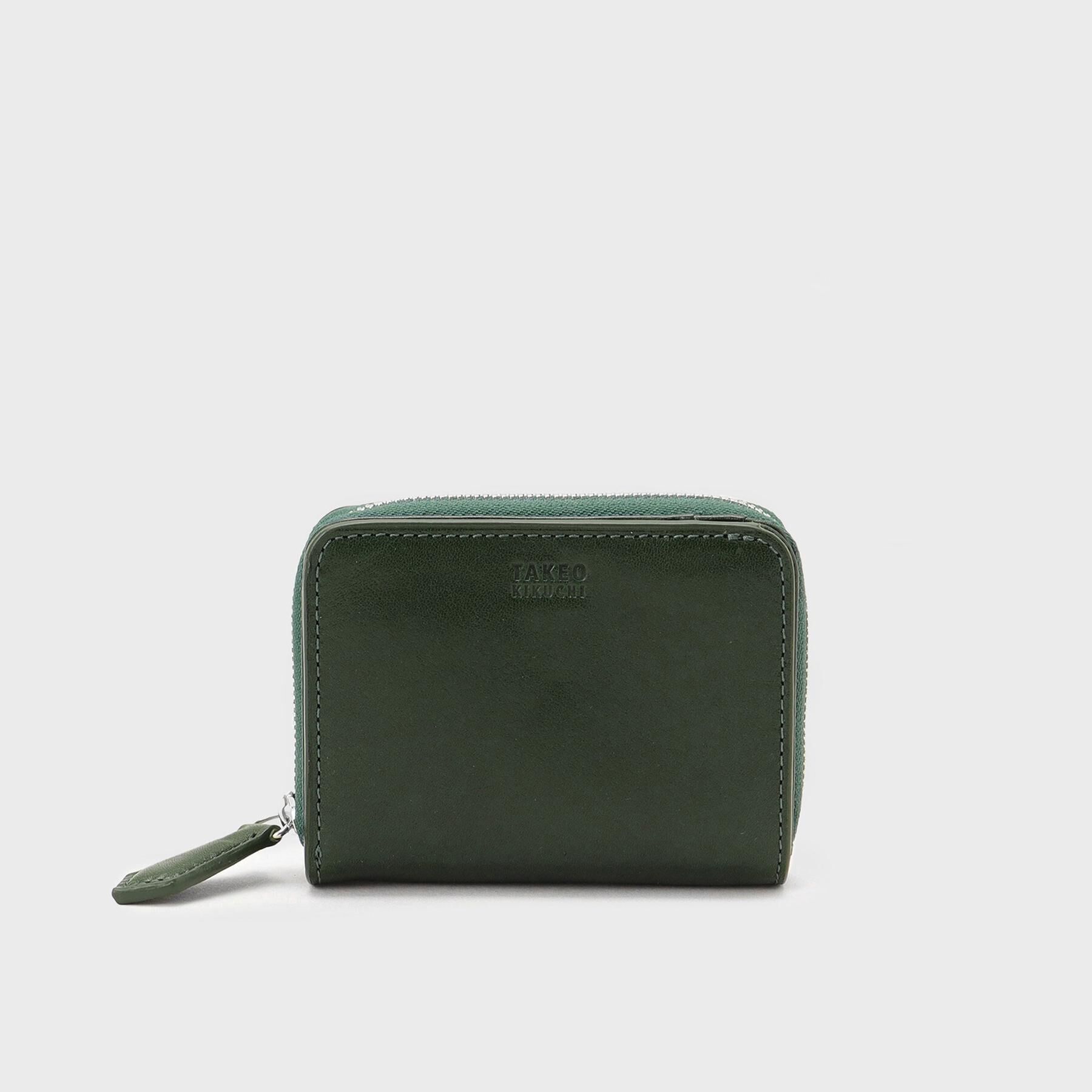 TAKEO KIKUCHI「シュナイダー コンパクトZIP2つ折り財布」|財布|グリーン(024)
