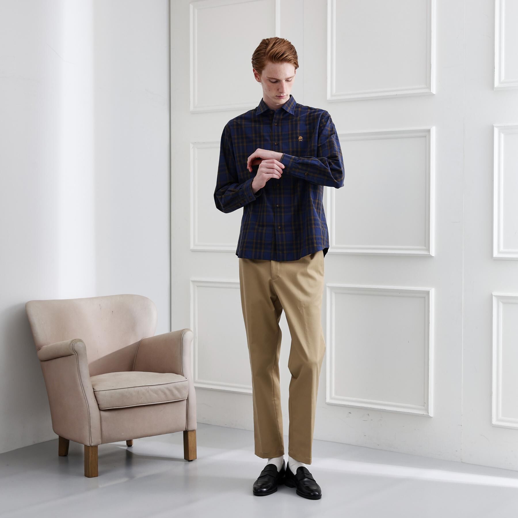 TAKEO KIKUCHI「【LIMITED】ダークチェック長袖シャツ」|シャツ・ブラウス|