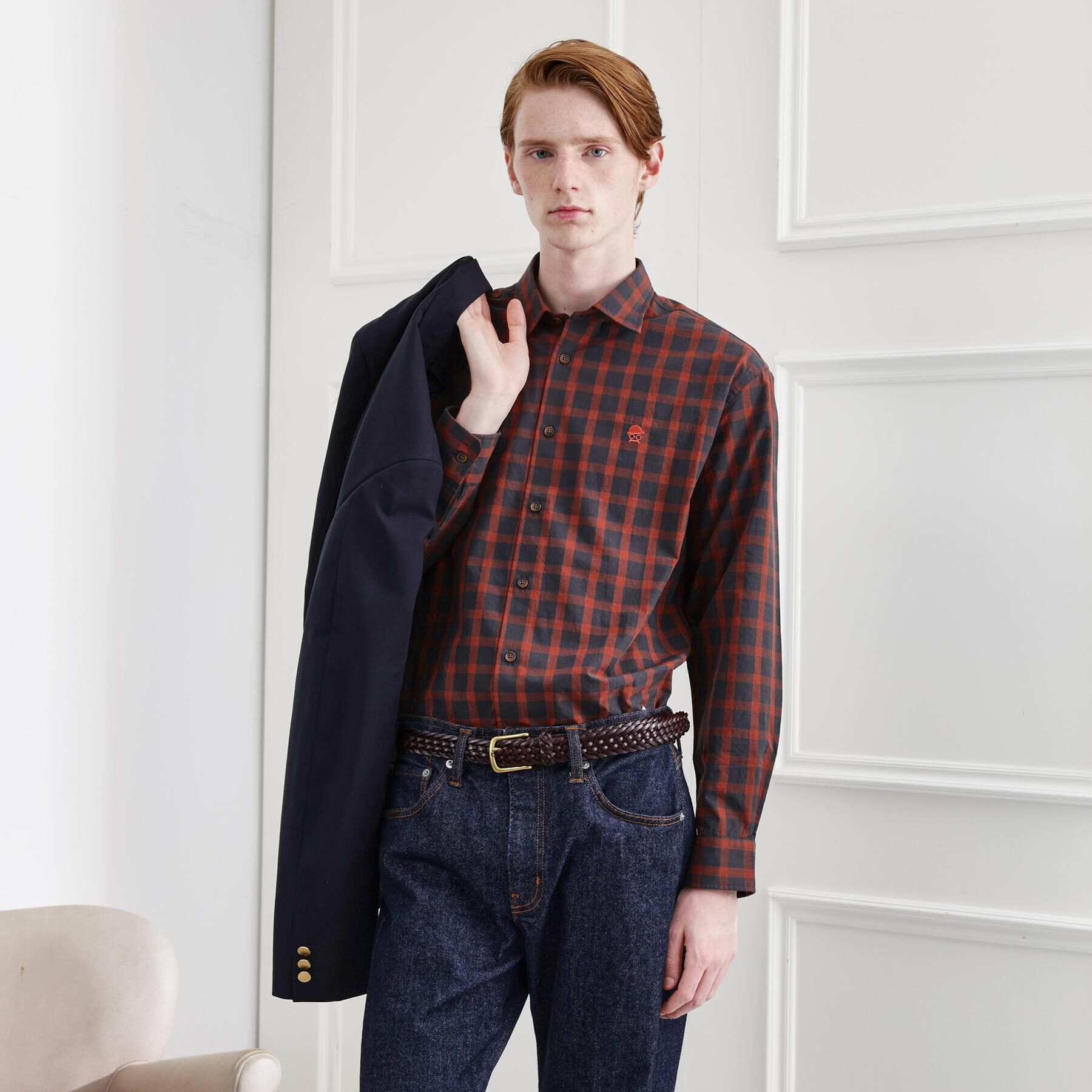 TAKEO KIKUCHI「【LIMITED】ダークチェック長袖シャツ」|シャツ・ブラウス|