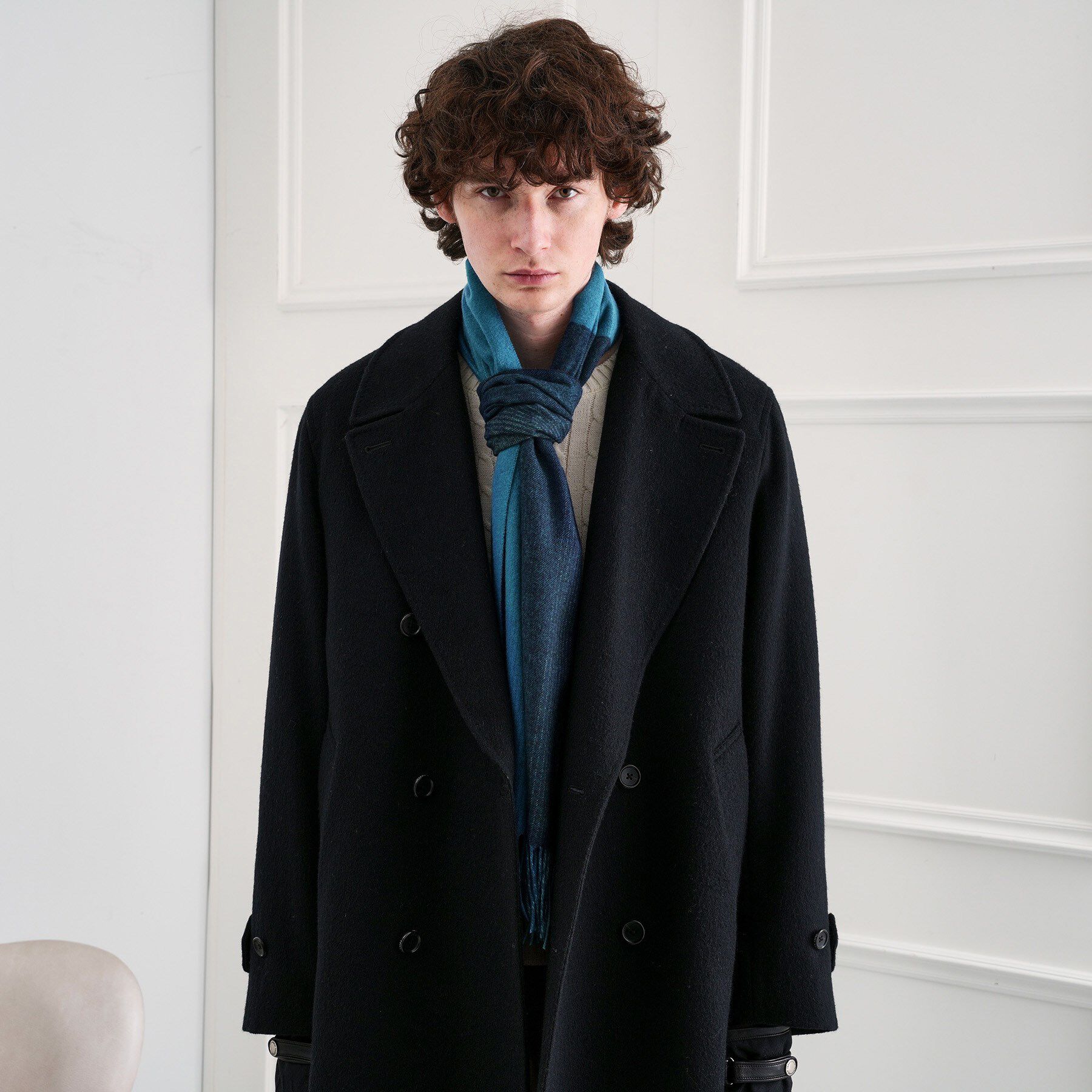 TAKEO KIKUCHI「【洗えるウールカシミヤ】グラデーションマフラー」|ストール|