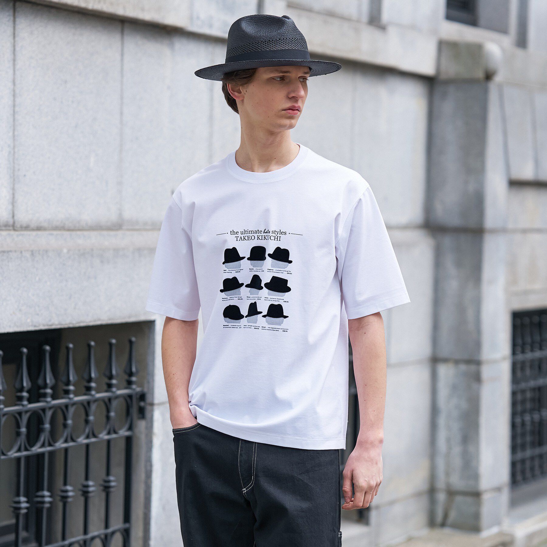 TAKEO KIKUCHI「【BOWLER HAT LABEL】クールデオドラントジャージ ハットスタイルス 半袖Tシャツ」|Tシャツ・カットソー|