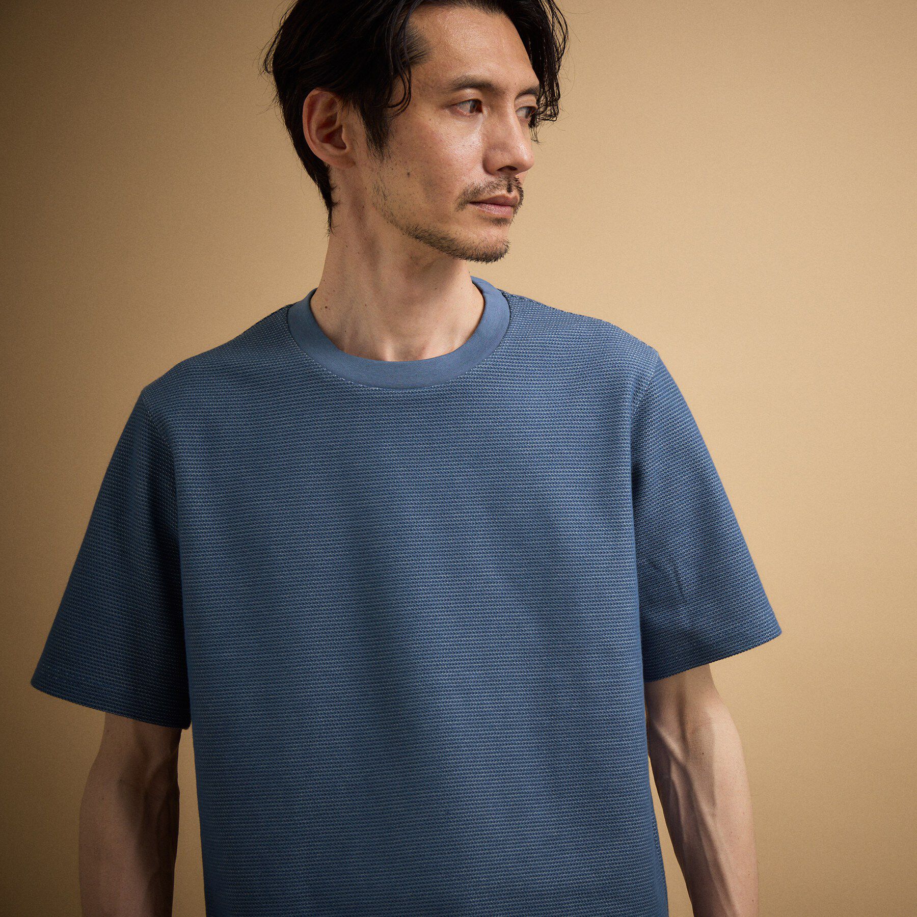 TAKEO KIKUCHI「【抗菌防臭】メランジ クルーネック プルオーバー」|Tシャツ・カットソー|