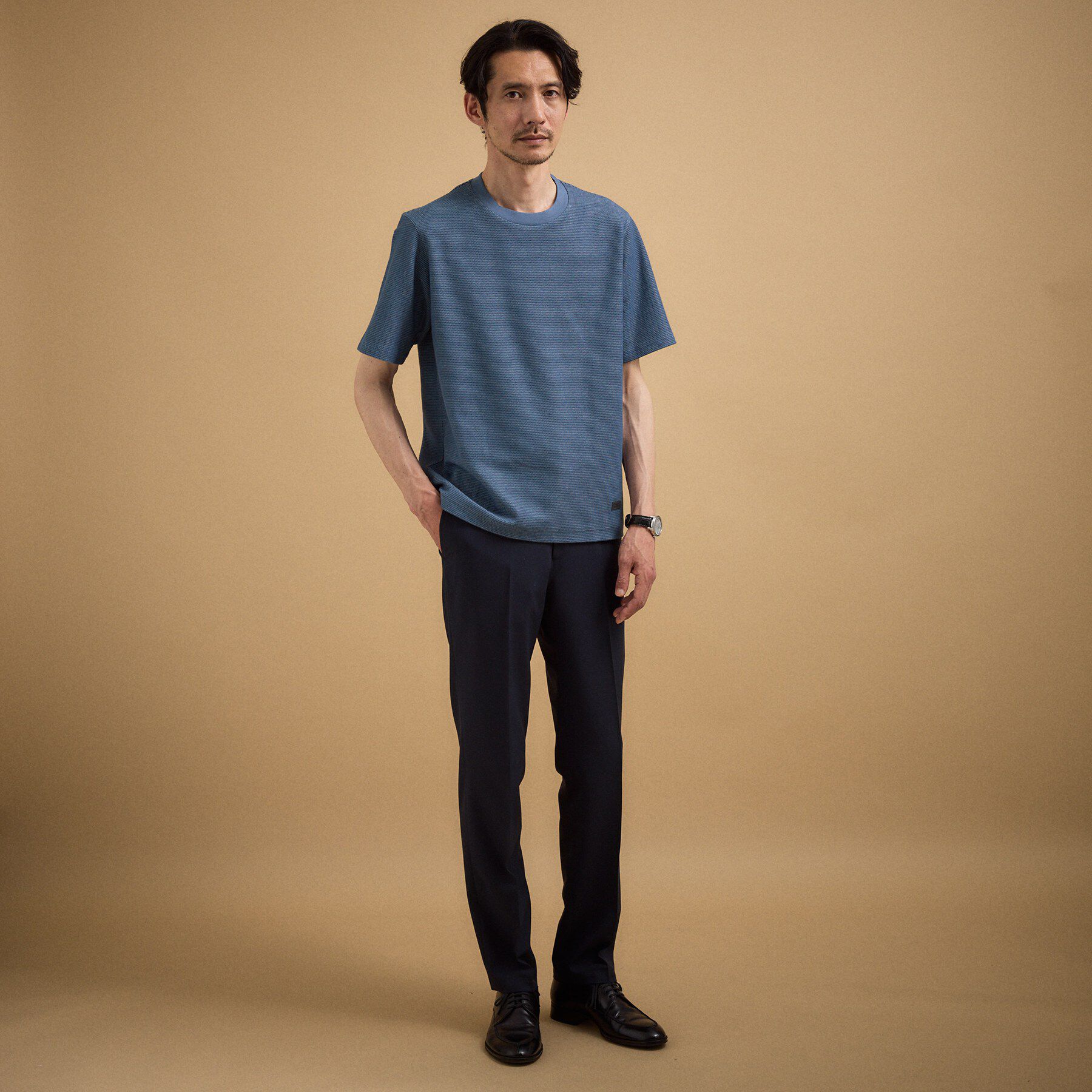 TAKEO KIKUCHI「【抗菌防臭】メランジ クルーネック プルオーバー」|Tシャツ・カットソー|