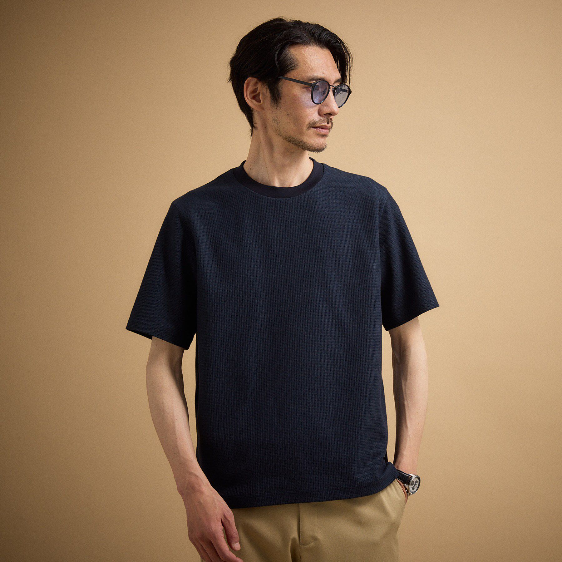 TAKEO KIKUCHI「【抗菌防臭】メランジ クルーネック プルオーバー」|Tシャツ・カットソー|