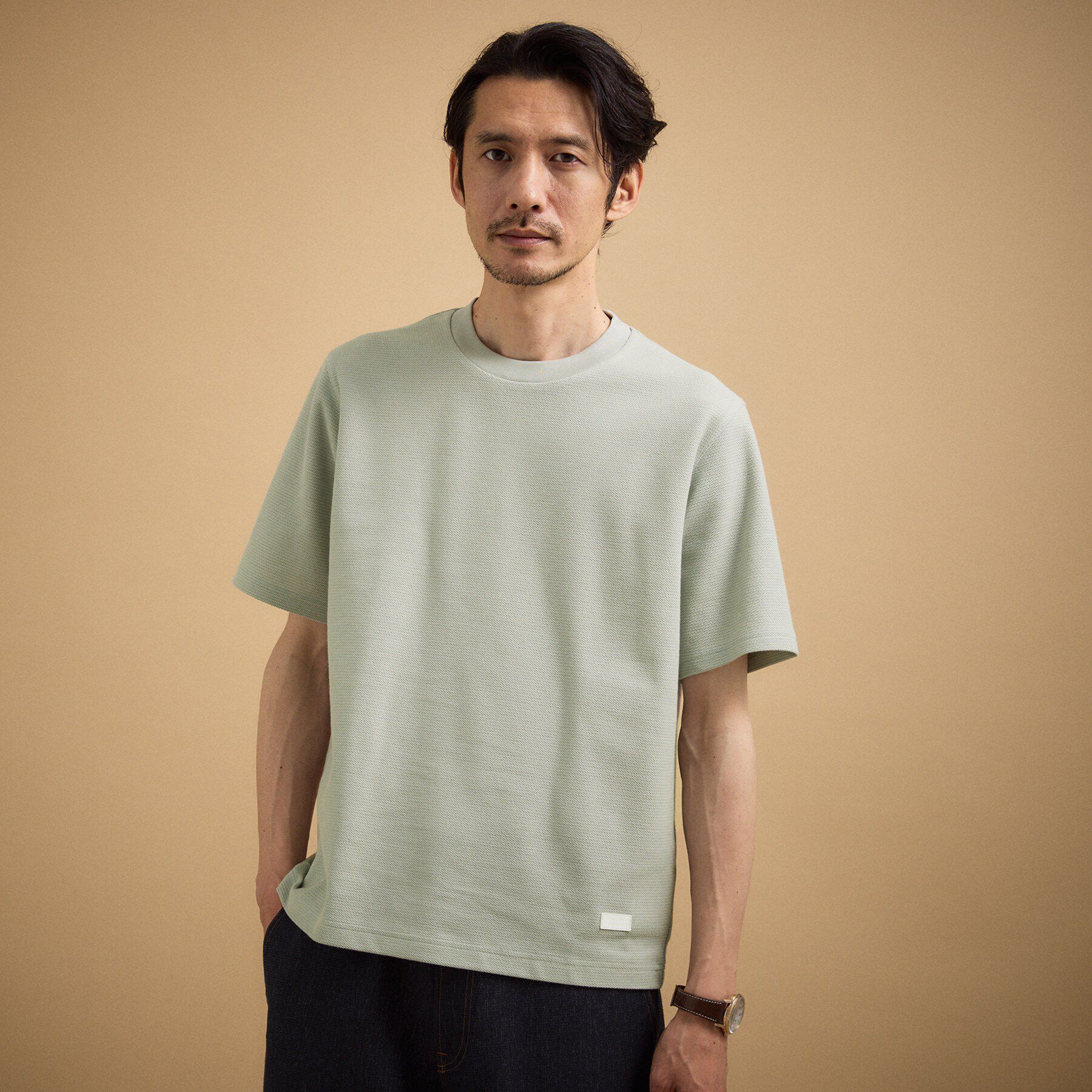 TAKEO KIKUCHI「【抗菌防臭】メランジ クルーネック プルオーバー」|Tシャツ・カットソー|
