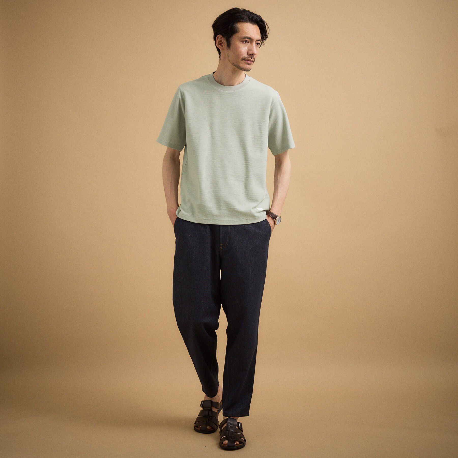 TAKEO KIKUCHI「【抗菌防臭】メランジ クルーネック プルオーバー」|Tシャツ・カットソー|